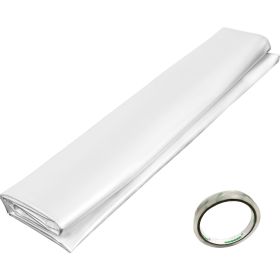 Greenhouse Film 10 x 25 ft, Greenhouse Polyethylene Film 6 Mil Thickness, Greenhouse Plastic Greenhouse Clear Plastic Film UV Resistant