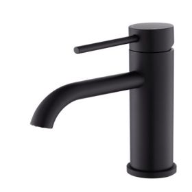 Single Handle Bathroom Faucet Lavatory Faucet Stainless Steel Single Hole-T10, Matte Black[Unable to ship on weekends,usps/fedex]